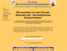 Tablet Screenshot of biochemie-schuessler.esotericon.de